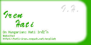 iren hati business card